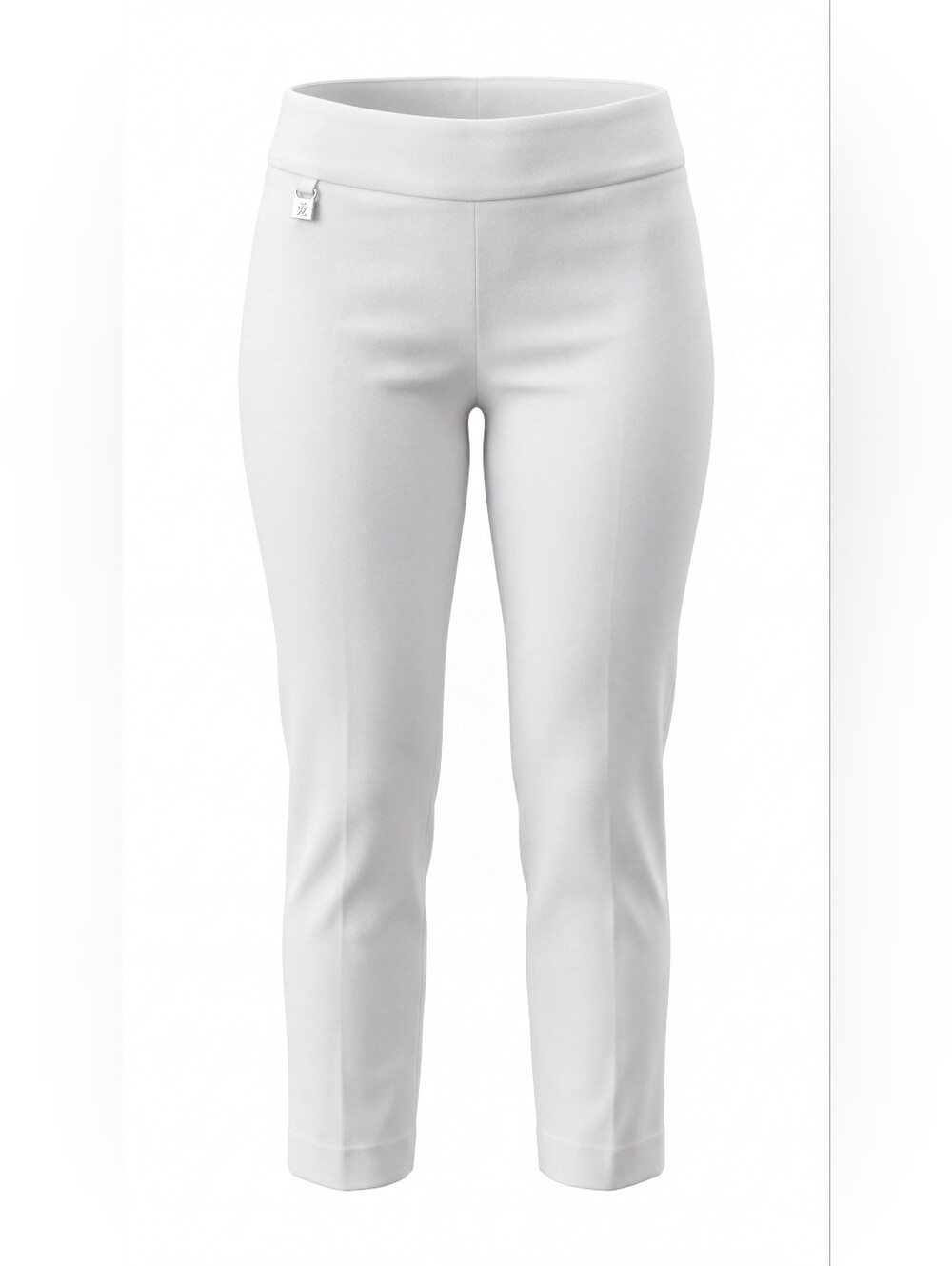 Rafaella White Slim Ankle Pants